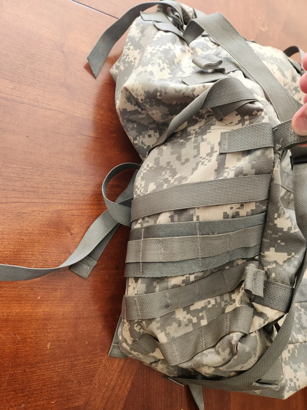 Military-Style Tactical Backpack - Digital Camo Green